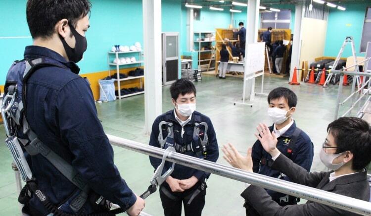 新人教育に職長教育・フルハーネス教育を導入。より現場で活躍できる人材へ