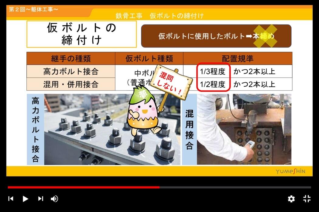 1.夢真オリジナル動画！「2級建築施工管理技士補　受験対策講座」をeラーニングで無料提供