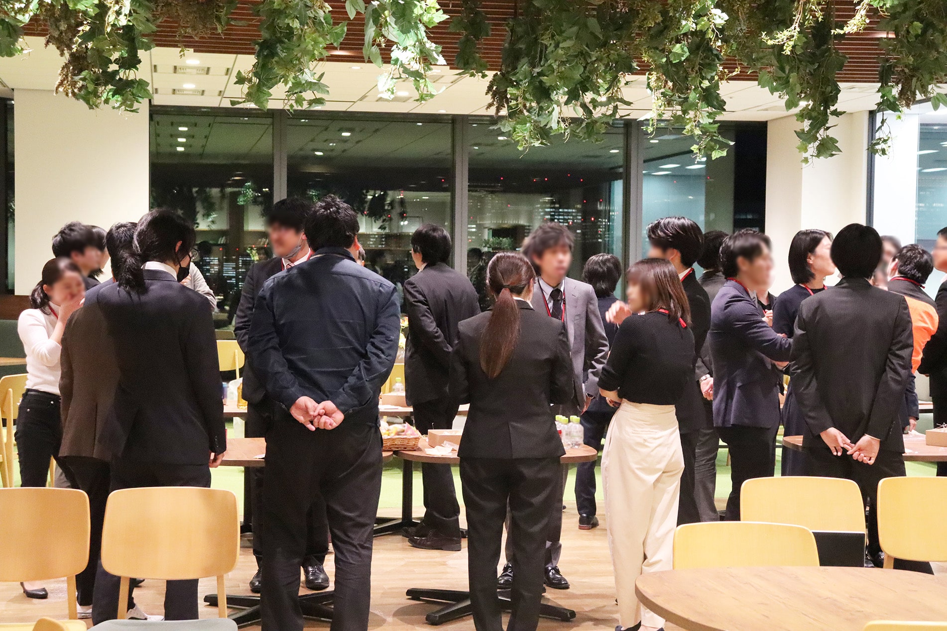 同期や内勤社員とのつながりを作る目的で始まった入社時交流会